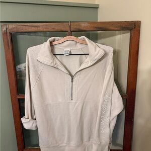 PINK Victoria's Secret Cream Zip-Up - Size Small